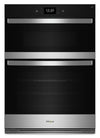Whirlpool 27\" 4.3 Cu. Ft. Electric Combination Wall Oven with True Convection - Fingerprint Resistant Stainless Steel - WOEC7027PZ