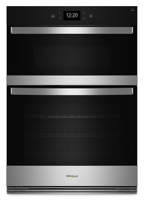 Whirlpool 27\" 4.3 Cu. Ft. Electric Combination Wall Oven with True Convection - Fingerprint Resistant Stainless Steel - WOEC7027PZ