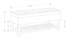 Ryan Storage Bench - Navy 