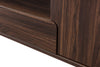 Finn 60" TV Stand - Modern style TV Stand in Dark Walnut Particleboard, Medium Density Fibreboard (MDF)