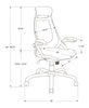 Kegan Executive Faux Leather Office Chair - Black  
