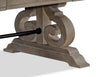 Tinley Park 50" Traditional Coffee Table with Storage and Shelf - Grey-Brown Pine with Scroll Design Base|Table à café traditionnelle Tinley Park de 50 po avec rangement et tablette - pin gris-brun avec base à volutes