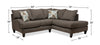 Nofia 2-Piece Chenille Right-Facing Sectional - Charcoal 