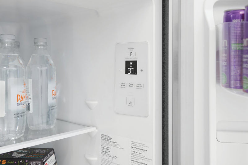 Frigidaire 31.3\" 17.6 Cu. Ft. Counter-Depth French-Door Refrigerator - Brushed Steel - FRFG1723AV
