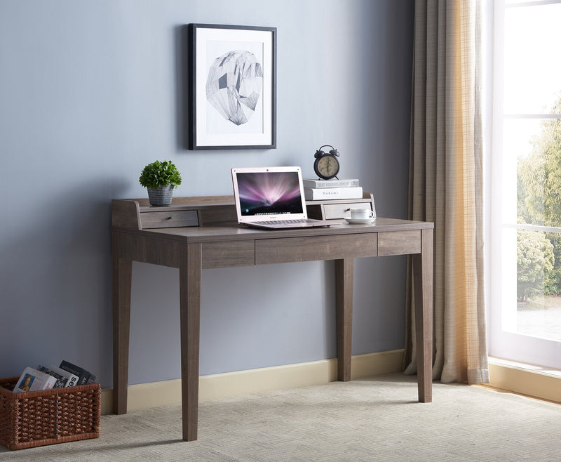 Jude 47.25\" Office Desk with 3-Drawers- Hazelnut