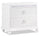 Ava Bedside 2-Drawer Nightstand with LED Light, 32.5"W x 28"H, Glam - White