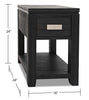 Bronx Chairside Table - Charcoal - Contemporary style End Table in Charcoal Metal