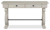 Bronwyn 50" Traditional Sofa Table with Storage - Alabaster Pine with Scroll Design Wood Base|Table de salon traditionnelle Bronwyn de 50 po avec rangement - pin albâtre avec base en bois à volutes