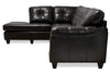 Addison 2-Piece Leath-Aire Left-Facing Sectional - Blackberry 