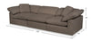 Eclipse Linen-Look Fabric Modular Sofa - Slate 