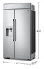LG STUDIO 25.6 Cu. Ft. Built-In Side-by-Side Refrigerator - SRSXB2622S 