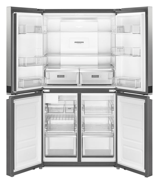 Whirlpool 36\" 19.4 Cu. Ft. French-Door Refrigerator - Fingerprint-Resistant Stainless Finish - WRQA59CNKZ