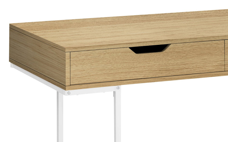 Butler 47.25\" Office Desk with 2-Drawers - Natural