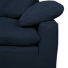 Eclipse Linen-Look Fabric Modular Armless Chair - Navy 