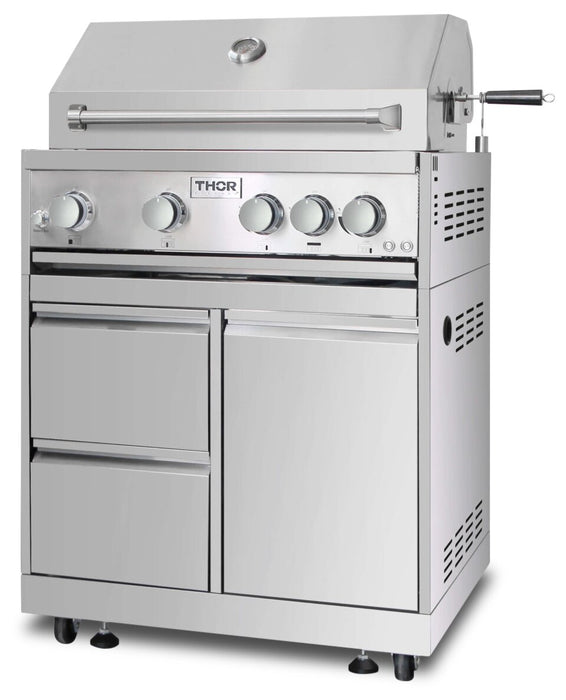 Thor Kitchen 32\" Outdoor BBQ Grill Cabinet - MK03SS304