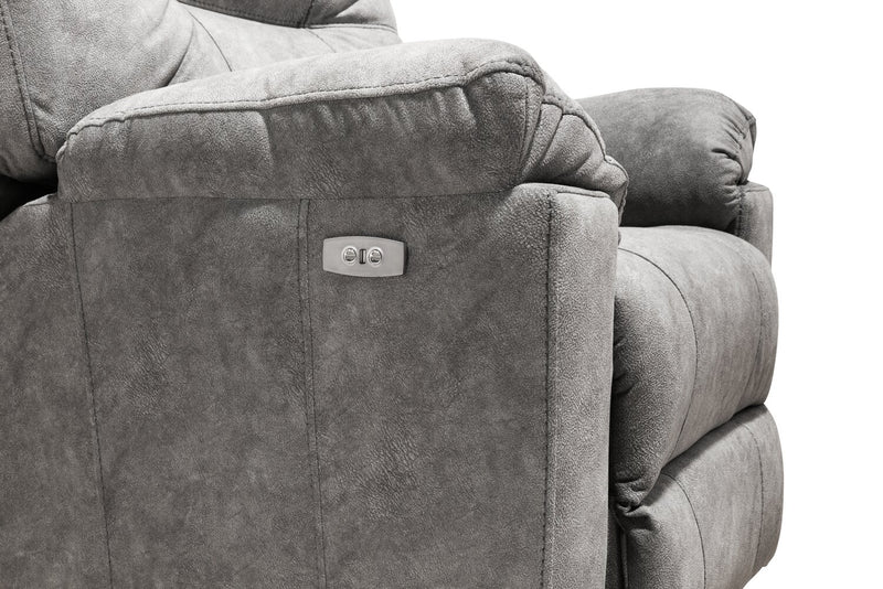 Made in Canada Gybson 38\" Fabric Power Reclining Chair - Grey
