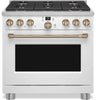 Café 5.75 Cu. Ft. Commercial-Style 6-Burner Dual Fuel Range - C2Y366P4TW2 