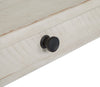 Bronwyn 50" Traditional Sofa Table with Storage - Alabaster Pine with Scroll Design Wood Base|Table de salon traditionnelle Bronwyn de 50 po avec rangement - pin albâtre avec base en bois à volutes