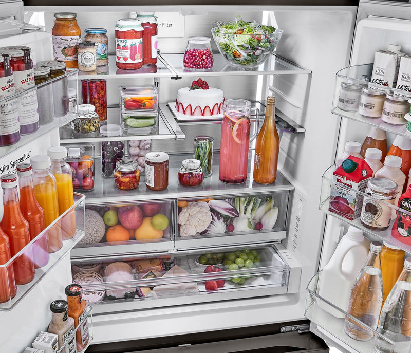 LG 36\" 26 Cu. Ft. French-Door Counter-Depth MAX™ Refrigerator - Smudge Proof Black Stainless Steel - LRYXC2606D