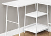 Evlin 42" L-Shaped Office Desk with Shelves - White|Bureau en forme de L Evlin de 42 po à tablettes - blanc