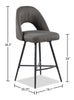 Elijah Swivel Counter-Height Stool - Grey 