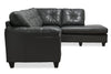 Addison 2-Piece Leath-Aire Right-Facing Sectional - Grey 