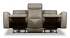 Scott Living Prescott 88.5" Genuine Leather Power Reclining Sofa with Power Headrests - Grey | Sofa à inclinaison électrique Prescott de Scott Living de 88,5 po en cuir véritable avec appuie-têtes électriques - gris