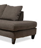 Nofia 2-Piece Chenille Right-Facing Sectional - Charcoal 
