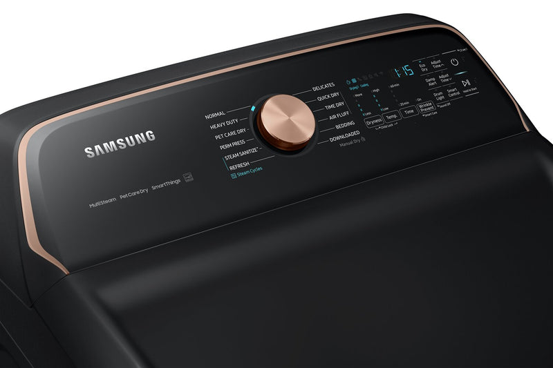 Samsung 7.4 Cu. Ft. Electric Dryer with Steam - Black Stainless Steel - DVE54CG7550VAC