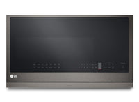 LG 2.1 Cu. Ft. Over-the-Range Microwave with ExtendaVent™ and Sensor Cooking - Smudge Proof Black St…