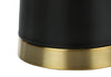 28" Black and Gold Metal with Beige Drum Table Lamp|Lampe de table de 28 po en métal noir et doré avec abat-jour beige