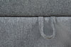 Evolve Linen-Look Fabric Ottoman - Charcoal 