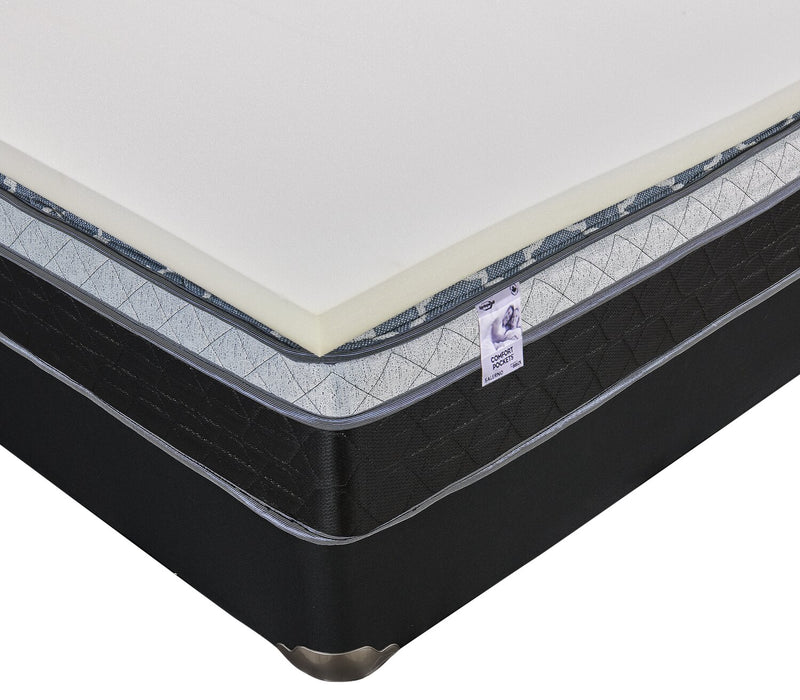 Springwall 2\" Bronze Luxury Firm Twin Mattress Topper