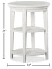 Heron Cove 18" Traditional Round End Table with Shelf - White Pine|Table de bout ronde traditionnelle Heron Cove de 18 po avec tablette - pin blanc