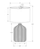 23" Black Rattan Table Lamp|Lampe de table de 23 po en rotin noir
