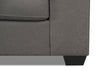 Morty 2-Piece Leather-Look Fabric Left-Facing Sectional - Grey