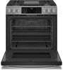 GE Profile 5.6 Cu. Ft. Front-Control Freestanding Gas Range - PCGS930YPFS 