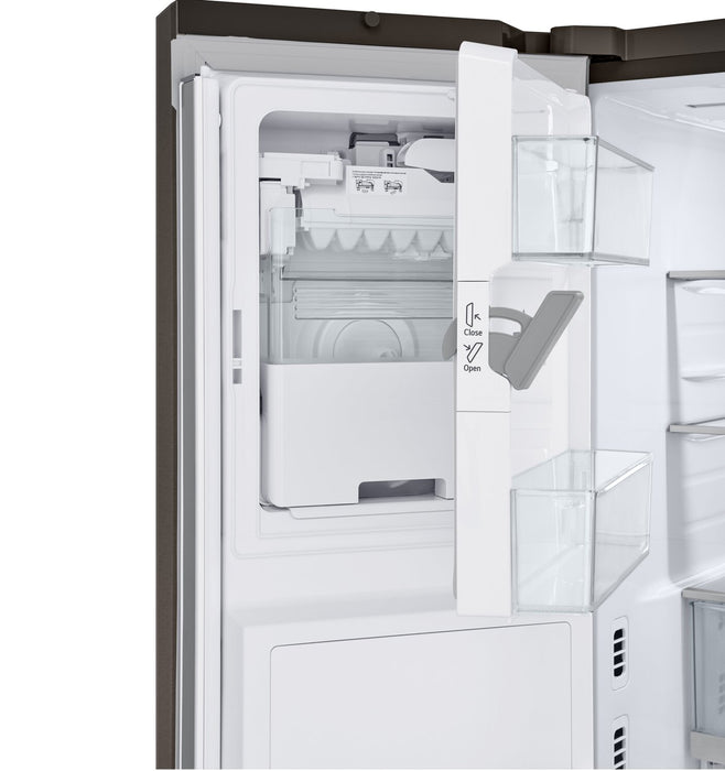 LG 36\" 26 Cu. Ft. French-Door Counter-Depth MAX™ Refrigerator - Smudge Proof Black Stainless Steel - LRYXC2606D