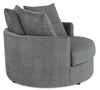 Grande Chenille Cuddler Chair - Teddy Nightfall 