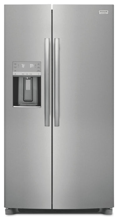 Frigidaire Gallery 36.1\" 25.6 Cu. Ft. Standard-Depth Side-by-Side Refrigerator - Smudge-Proof® Stainless Steel - GRSS2652AF