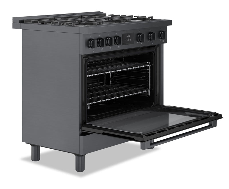 Bosch 800 Series 3.4 Cu. Ft. Industrial-Style Freestanding Gas Range - HGS8645UC