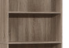 Slade 5-Shelf Bookcase - Dark Taupe  