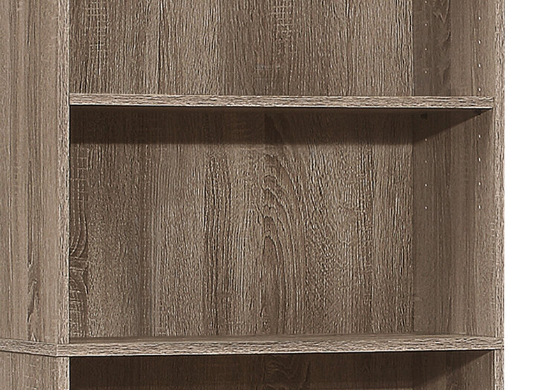 Slade 24.75\" 5-Shelf Bookcase - Dark Taupe