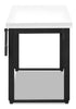 Kai Height-Adjustable Desk - White/Black 