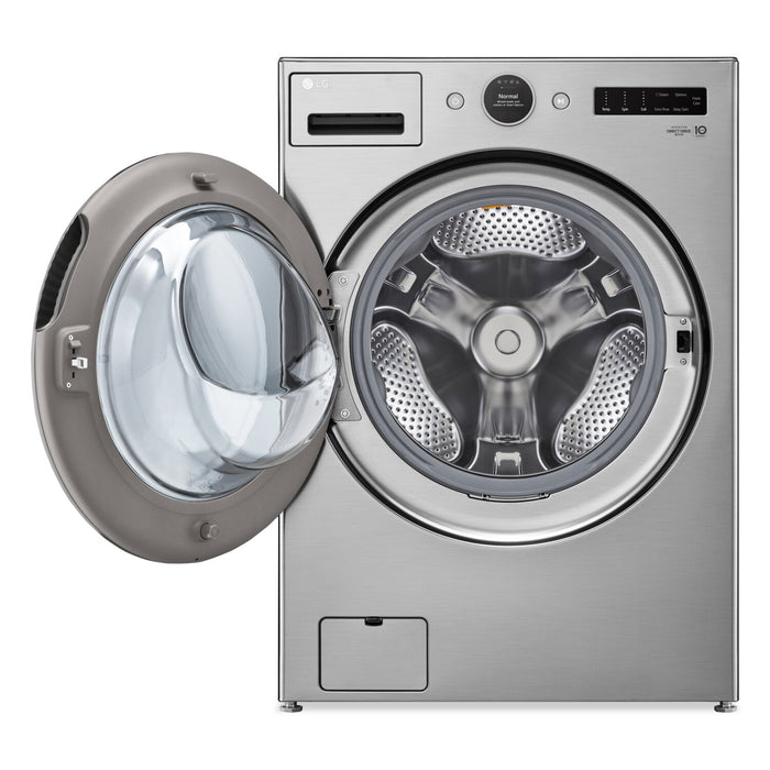 LG 5.2 Cu. Ft. Smart Front-Load High-Efficiency Steam Washer - Graphite Steel - Stackable - WM5500HVA