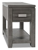 Bronx Chairside Table - Grey - Contemporary style End Table in Grey Metal
