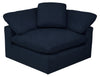 Eclipse Linen-Look Fabric Modular Loveseat - Navy 