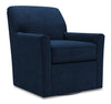 Made in Canada Sofa Lab Customizable Swivel 31\" Velvet Fabric Accent Chair - Royal Blue