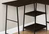 Evlin 42" L-Shaped Office Desk with Shelves - Espresso|Bureau en forme de L Evlin de 42 po à tablettes - espresso