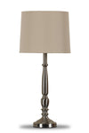 Samson 24.5\" Traditional Brushed Nickel Table Lamp